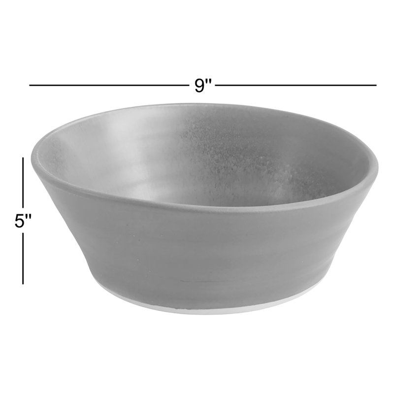 Lena Serving Bowl, Charcoal