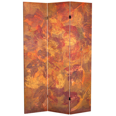 Heenan 47.25" W x 71" H 3 - Panel Canvas Folding Room Divider