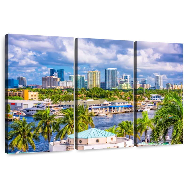 Aime Fort Lauderdale Skyline, 20" H x 33" W