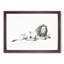 Sketch of a Lion by Jean Bernard - Picture Frame Drawing Print-55619141-55619142