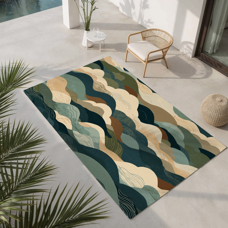 Tapis intérieur et extérieur Zenith Veil, Rectangle 1 pi 6 po x 2 pi 6 po