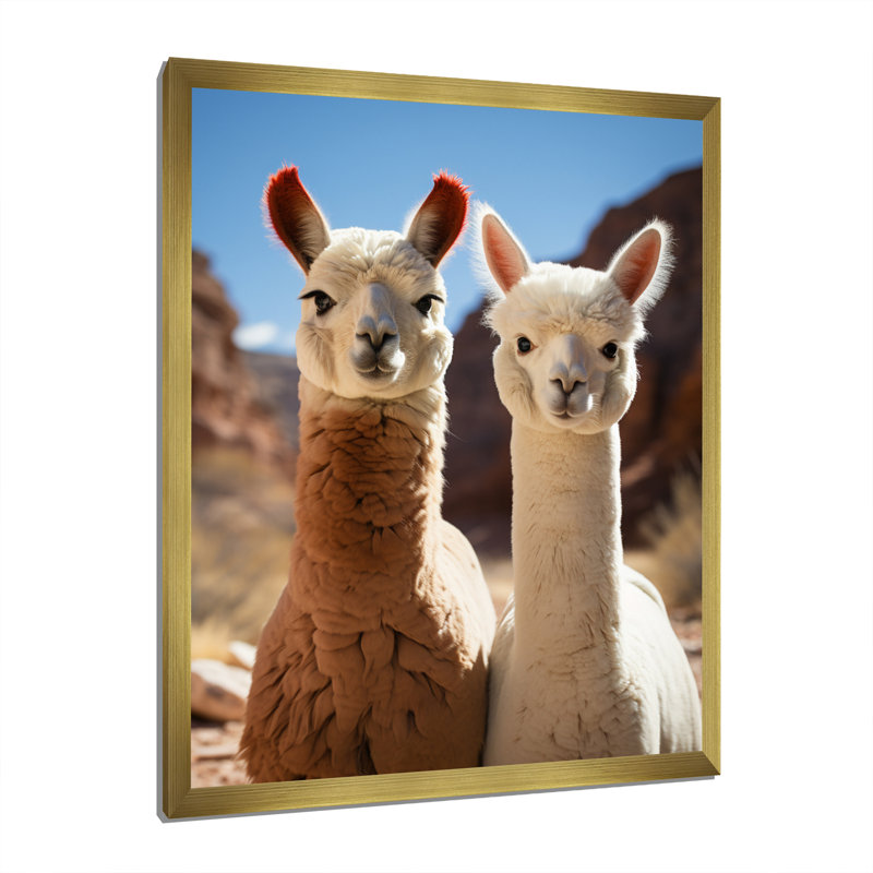 Alcapas Gentle Guardians, reproduction d'art sur toile, H 20 po x l 12 po x P 1 po, Encadrement doré