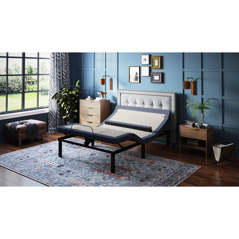 Grand lit Bt6500, avec position de mémoire programmable et 3 modes de réglage de la base du lit de massage, charge lombaire