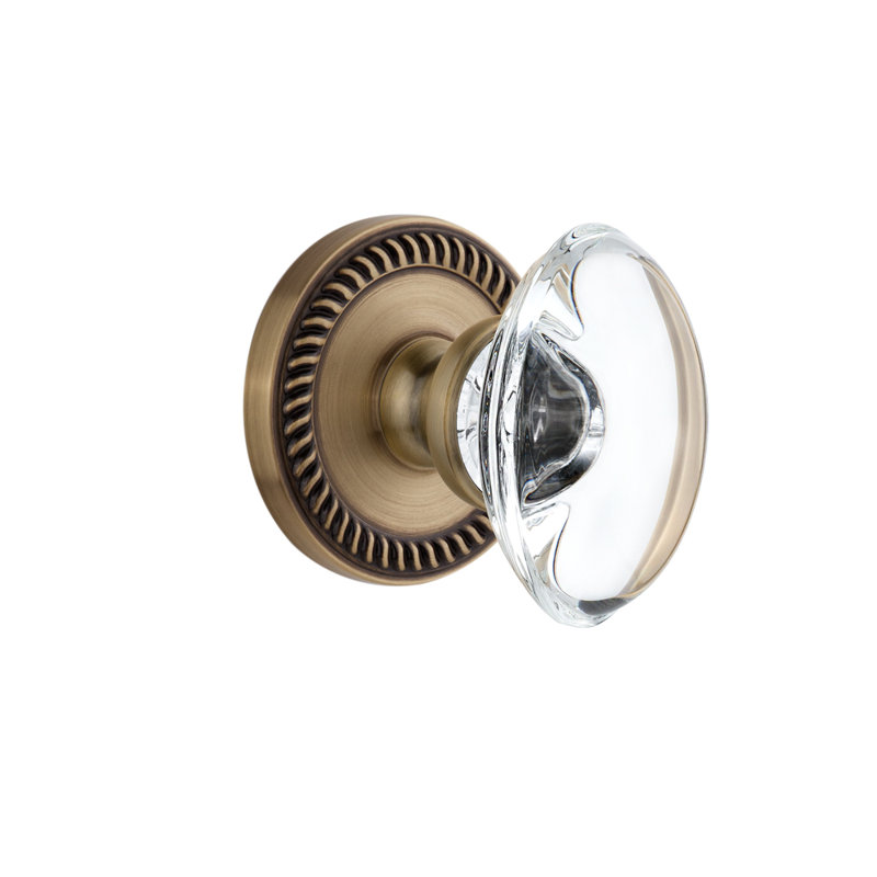 Poignée de porte Grandeur Newport, Nickel satiné, 2-3/4"