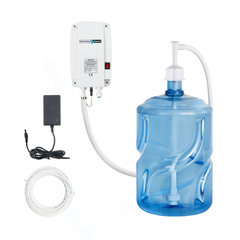 Bottled Water Dispenser Pump System , 110V 20Ft US Plug High Flow Bottled Water Pump With Single Inlet , Water Dispenser Pump Compatible Use With Coffee/Tea Machines, Ice Makers