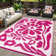 Botho Durable PP Mat for Outdoor Use Area Rug Perfect for Patios, Gardens, and Poolside Areas