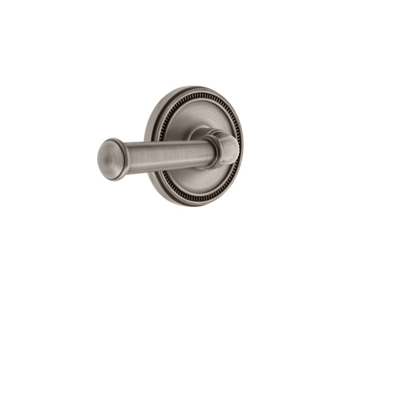 Grandeur Soleil Rosette Privacy with Georgetown Lever, Antique Pewter, 2 3/4"
