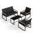 4 - Person Outdoor Seating Group with Cushions-930666006-930666004