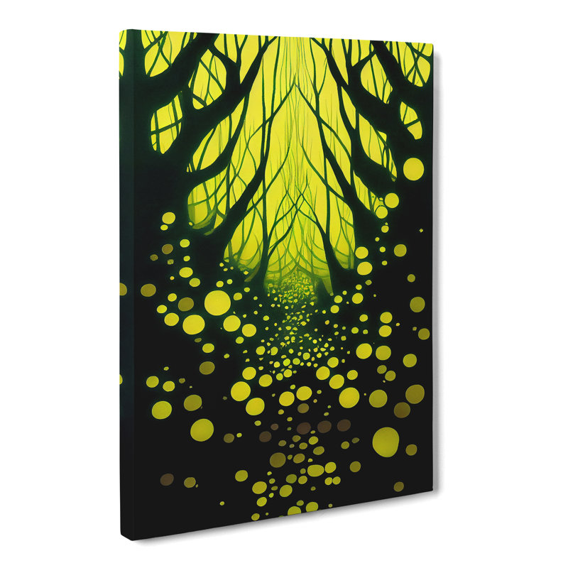 Neon Forest - Wrapped Canvas, 50cm H x 35cm W x 3cm D