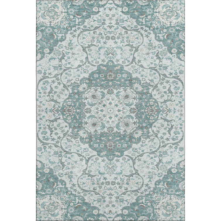 Premium Machine Washable Varasteh AMF1677 Medallion Rug