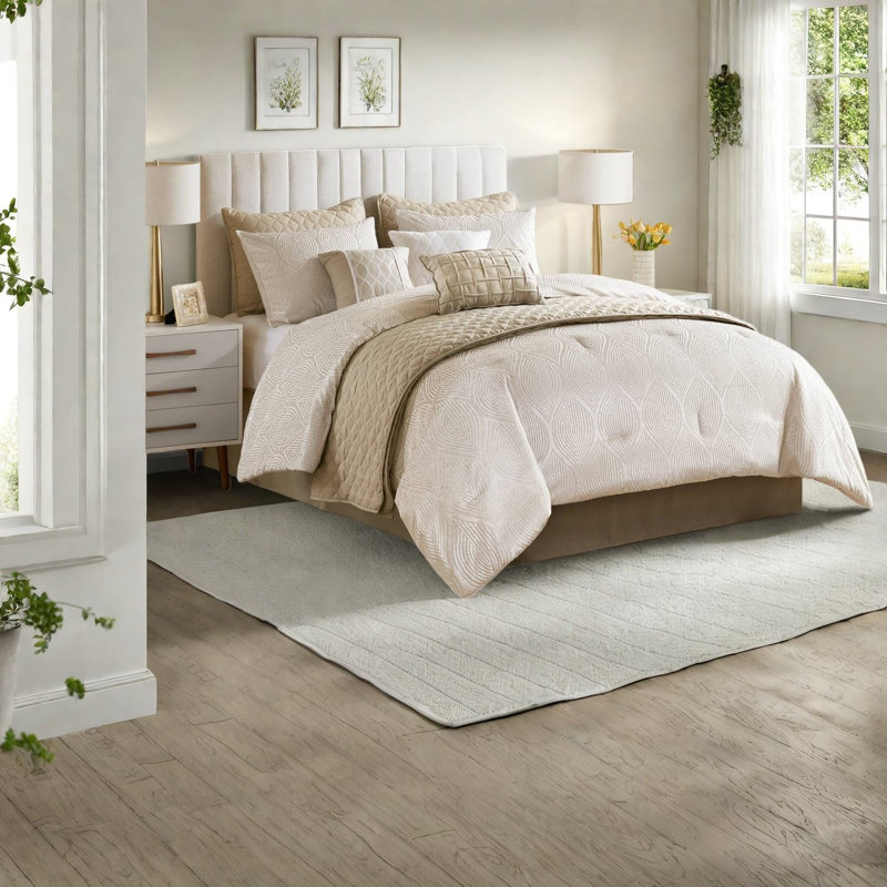 Luxurious King Bedding Sets, Polyester Comforter, Timeless Elegance For Home