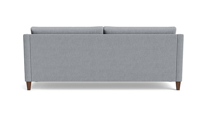 Vera Sofa (85"), Walnut Finish (Angled), Performance Weave - Zinc