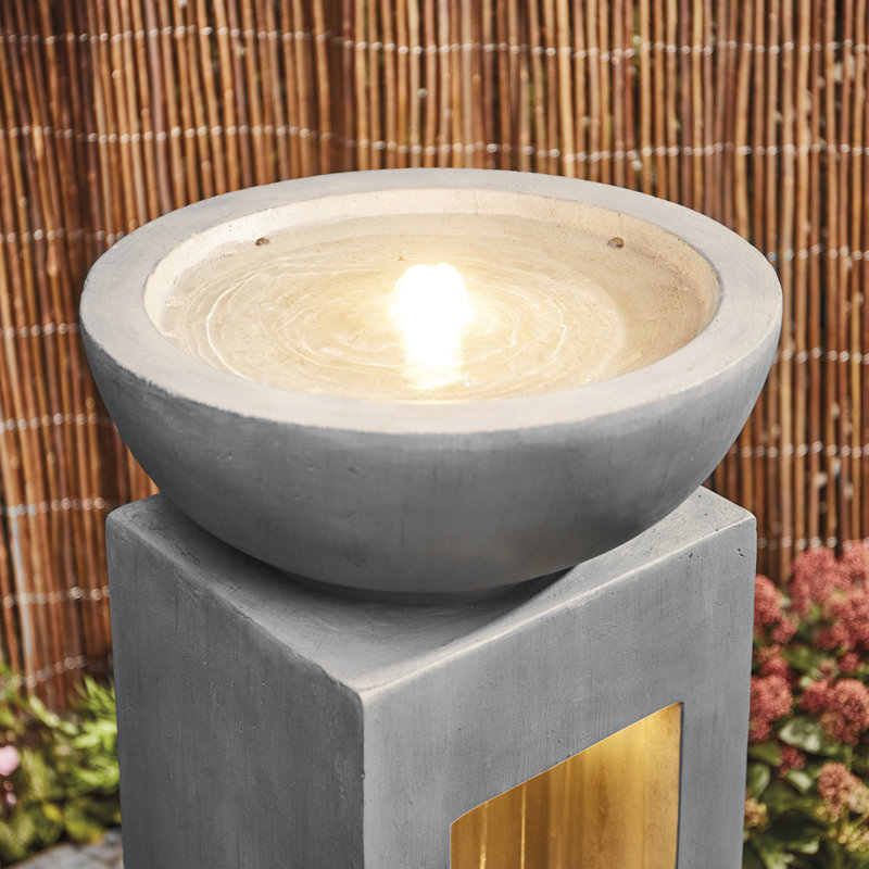Tindell Outdoor Fountain with Lights