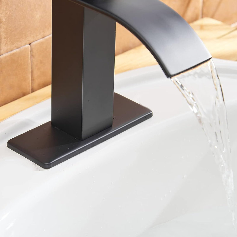 Single-Hole Single-handle Bathroom Faucet, Black
