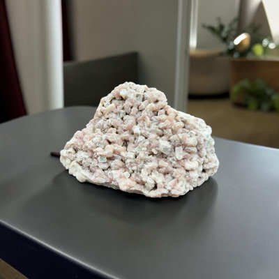 Natural Green Apophyllite and Stilbite Crystal Cluster