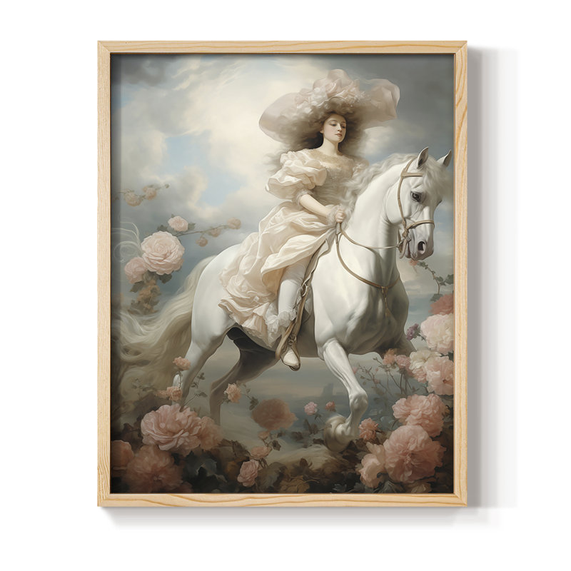 Reproduction encadrée WOMEN Series CMLXII - bois massif, Naturel, H 11 po x l 9 po