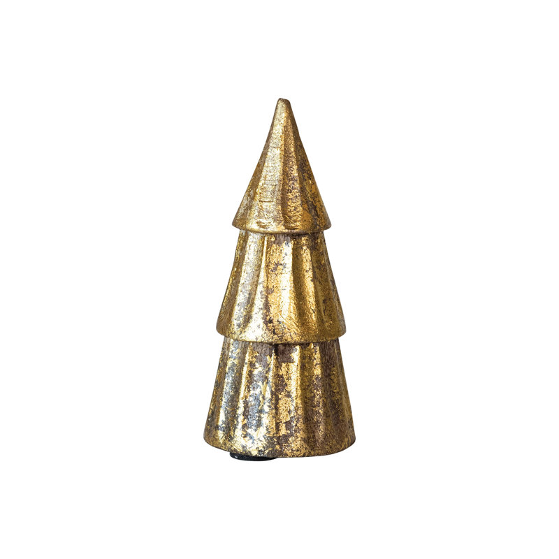 Compact Carved Mango Wood Tree