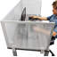 Panneau d'intimité en polycarbonate fixé au bureau-16490129-16490132-16490140