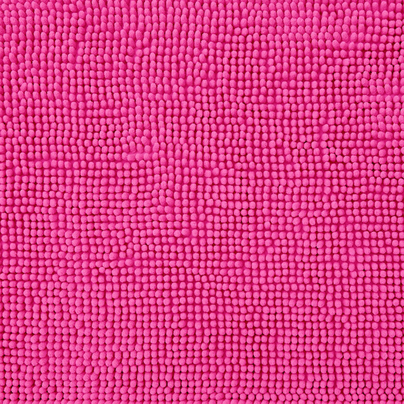 Centreville Chenille Non Slip Bath Mat, 90cm L x 60cm W, Fuchsia