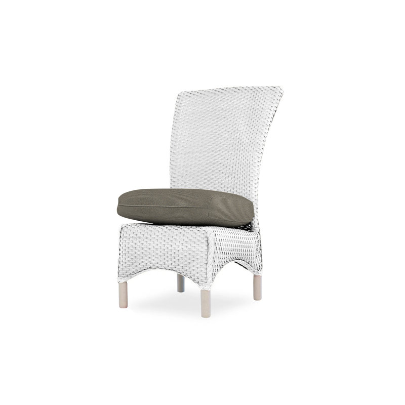 Mandalay Outdoor Dining Armchair, White, Demo Oatmeal