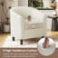 Fauteuil tonneau en velours côtelé, fauteuil d'appoint-1596944506