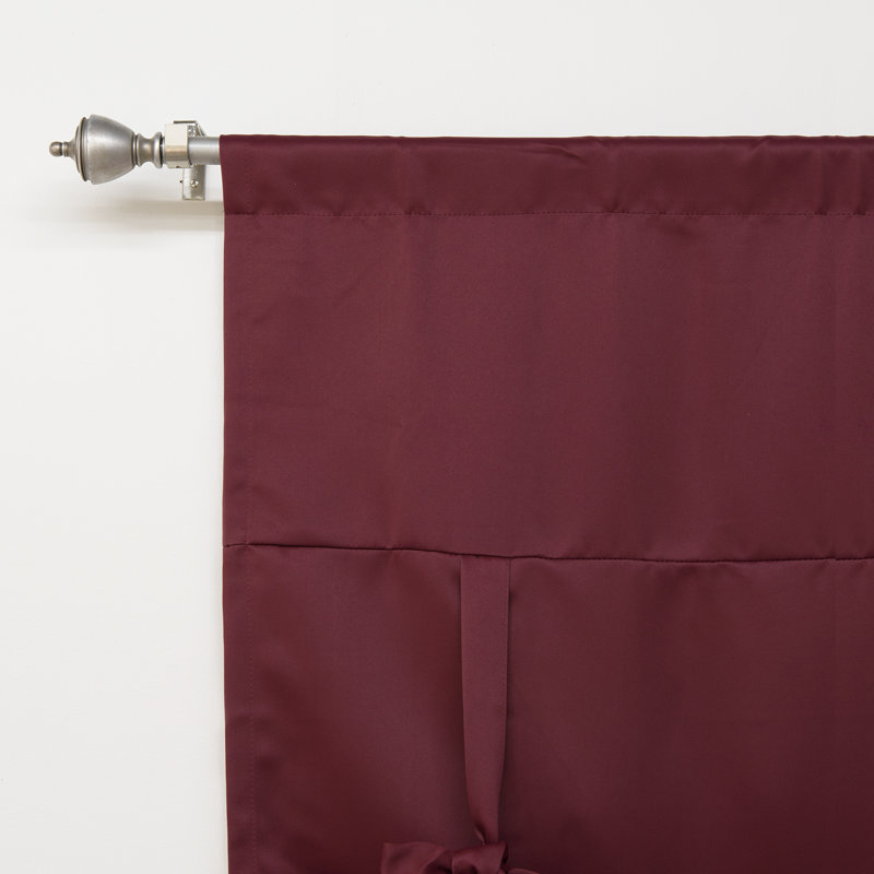 Blackout Tie-up Shade, Burgundy