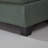 3-Seater Linen Sofa with Storage Armrest & Storage Ottoman - Green-1263141367