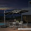 Parasol lumineux rond 12 pi Senner, gris-295337014