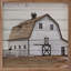 White Barn And Fence-922928246