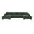 Corduroy U-Shaped Sectional Symmetrical-1552362768