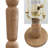 Rustara 61.5" Cottage Farmhouse Turned Resin/Iron LED Floor Lamp