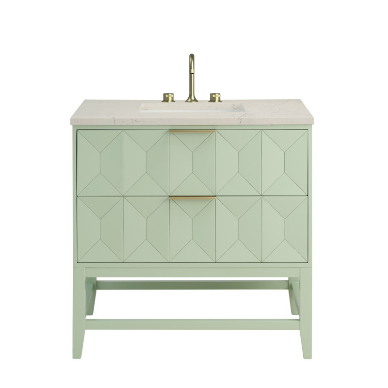 Emmeline 36'' W Single Vanity, 8" Widespread, Pistachio, Siberian