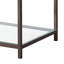 Rangement pour table de bout en verre Harway