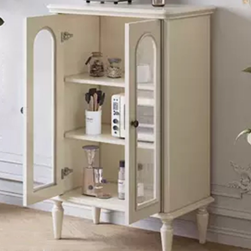 Armoire de rangement de style crème, H 47,24 po x l 23,62 po x P 15,75 po