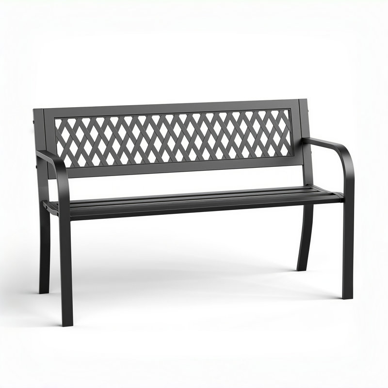 Banc de patio extérieur en métal Teresa