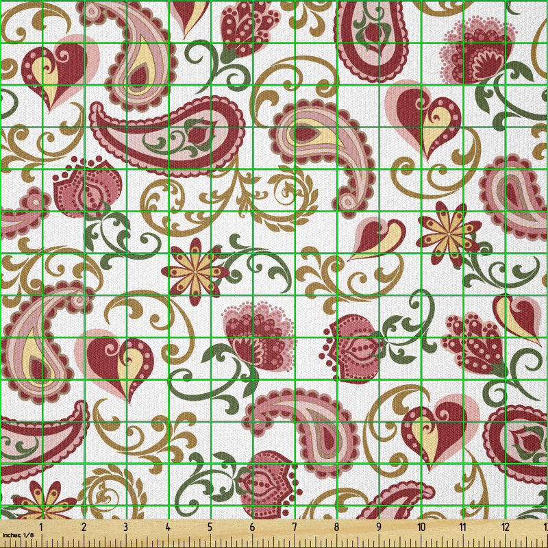 Christyanna Rose and Swirled Floret Buds Bohemian Lady Feminine Multi-Purpose Fabric
