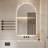 Rita 23.6 In. X 39.5 In. Arch Top LED Frameless Bathroom Vanity Mirror