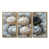 Toile avec cadre flottant or