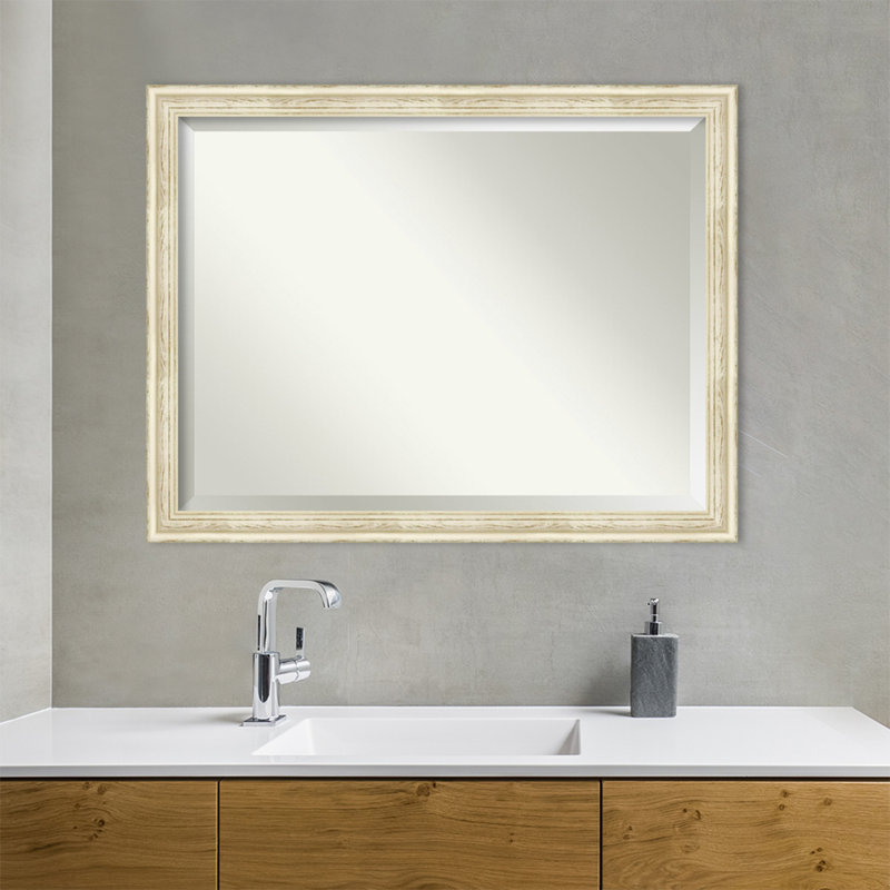 Kovac Wood Flat Wall Mirror, 34.25" H x 44.25" W