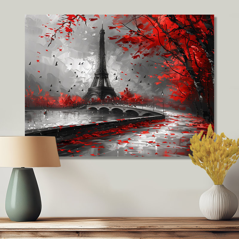 Bilyeu - City Paris, impression d'art mural, H 12 po x l 20 po, Sans cadre