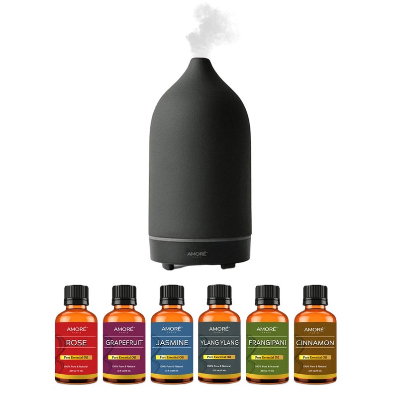 Diffuseur d'huiles essentielles Amore Paris, Noir