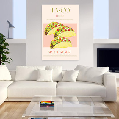 Tacos mexicains authentiques, art mural traditionnel