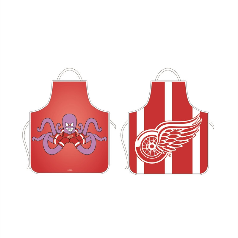 No Pattern Bib Apron, Detroit Red Wings