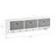 Coat Rack with Shelf Wall Mount 5 Hooks 3 Fabric Baskets for Entryway,Hallway,Living Room,Coat Hanger Wall Shelf Organizer,White,39.4"W x 7.9"D x 12.2"H-506904322