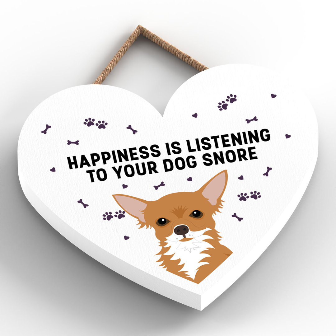 Chihuahua 2 Happiness Dog Snoring Wall Décor