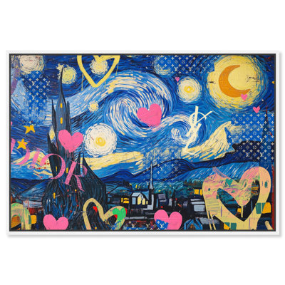 Starry Night Graffiti Canvas Modern Graffiti Art by 