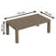 Kallas Solid Wood Four Leg Coffee Table-936753434