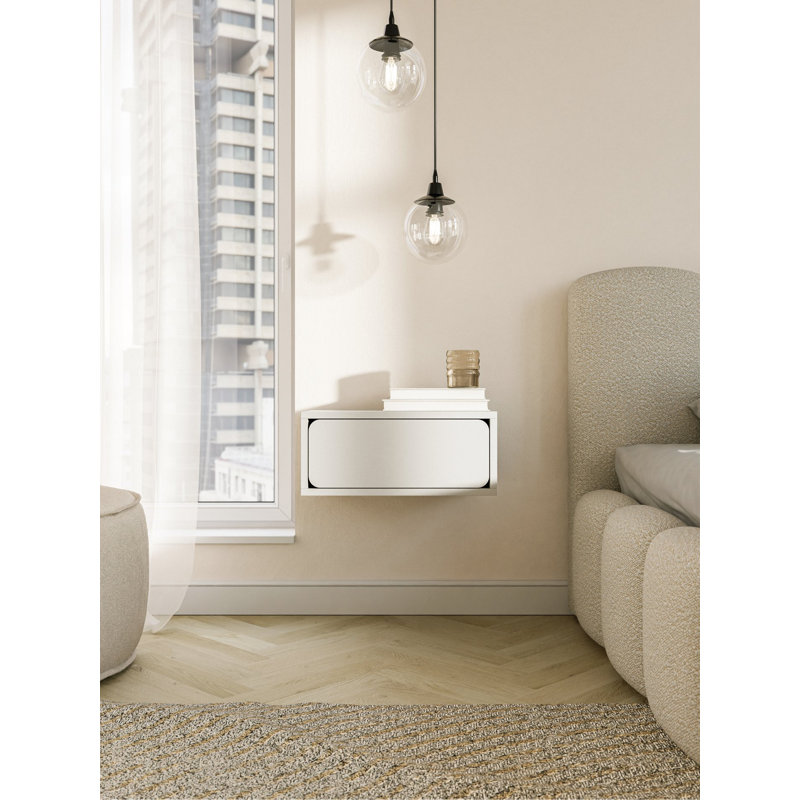 49.6cm W Manufactured Wood Bedside Table
