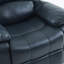 Fauteuil inclinable et oscillant bleu en cuir-664949922-664949916
