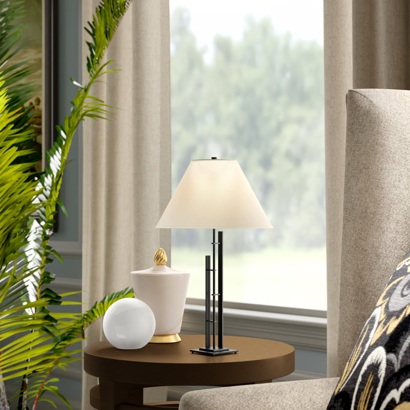 Metra 26.9'' Table Lamp, Dark Smoke